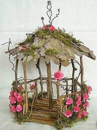 There are fairy garden ideas for containers, the yard, and indoors. Fairy Garden Gazebo Natural Unfinished Wood Decorate Your Own Fairy Garden Furniture Fairy Garden Diy Fairy Garden Crafts
