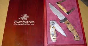 Good/like new (item appear good/like new in open box/includes 3 knife slots & 3 knives/other pieces may be missing). Winchester Limited Edition 2006 Knife Knives Set 3 Pcs Mint In The Box Knife Sets Knife Knives And Tools