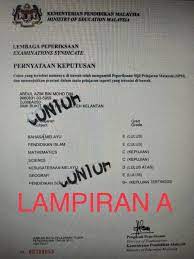 Save save sijil pafa calon spm.doc for later. Sijil Spm Pernyataan Keputusan Teo Nie Ching å¼ å¿µç¾¤ Facebook