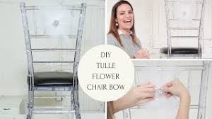 The first is it is as easy as tying your shoe laces and the second is it is quick. Diy Tutorial How To Make Tulle Bows For Chairs Totally Dazzled