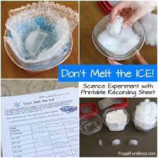 Don T Melt The Ice Science Experiment Frugal Fun For Boys And Girls Science Experiments Kids Winter Science Experiments Winter Science