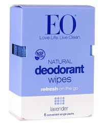 Natural Deodorant Wipes Lavender
