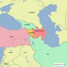 Die grenze des landes machen zu etwa 2/3 das schwarze meer und das mittelmeer aus. Stepmap Armenien Und Nachbarlander Landkarte Fur Armenien