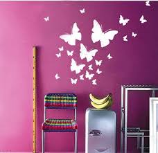 Time lapse of a butterfly drawing. Wall Art Decor Murals Vinyl Decals Stickers 20 Butterflies Paint My Room Wall Paint Designs Diy Wall Painting