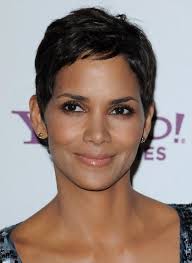 Halle Berry Short Black Hairstyle for Women