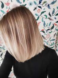 Straight Lob Short Hair Balayage Straight Blonde Hair Balayage Hair Blonde Short