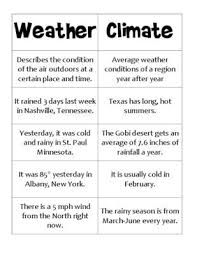 Weather And Climate Worksheets Google Search Weather And Climate Weather Vs Climate Teaching Weather