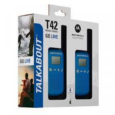 Motorola Talkabout T42 Eight Pack Two Way Radios In Blue