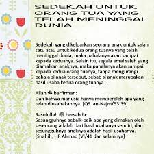 Sebagai seorang anak ada beberapa amalan yang tetap bisa dilakukan agar tetap bisa berbakti kepada orang tua. Sedekah Untuk Orang Tua Yang Telah Meninggal Dunia Nasihat Sahabat