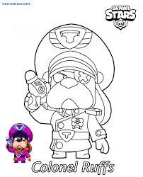 Hd wallpapers and background images. Colonel Ruffs Brawl Stars Coloring Pages 2021 Printable