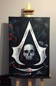 Painting Assassin S Creed By Zaykoo On Deviantart Painting Assassins Creed Art Diy Canvas Art