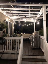 Diy Clear Corrugated Covered Pergola Attached To The House And An Existing Deck Rain And Pine Covered Pergola Deck With Pergola Backyard Porch