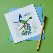 The greeting cards can be embellished with artificial gemstones and personalized with a message using the felt pen. Quilling Cards Art Of Quilling Handmade Cards Fair Trade Winds