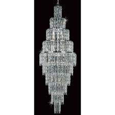 Shop for crystal chandelier night lights online at target. Impex Lighting Cf03220 24 Ch New York 24 Light Crystal Ceiling Pendant In Polished Chrome Finish Castlegate Lights