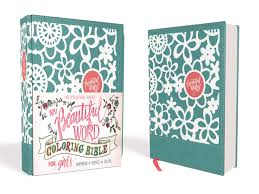 The beautiful word coloring bible is noticeably thicker than the beautiful word bible; Niv Beautiful Word Coloring Bible For Girls Leathersoft Over Board Teal Hundreds Of Verses To Color Zondervan Amazon Com Books