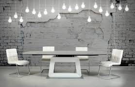 white extendable dining table