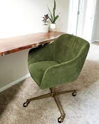 warm green mid century zarek office chair world market mid century office chair office chair design upholstered office chair