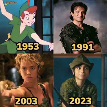 Peter Pan 🍂 1953 • 1991 • 2003 • 2023