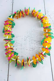 Find out how to make. Diy Hawaiian Luau Decorations Hawaiian Paper Lei Cricut Craft Hawaii Travel With Kids