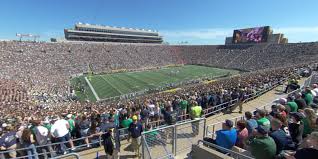 notre dame stadium section 131 rateyourseats com