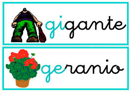 Resultado de imagen de Letra ge/gi
