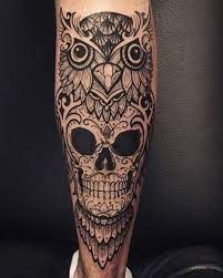 Learn about the story of skull tats different designs and their meanings. 50 Owl And Skull Tattoo Ideas For Your First Ink Skull Tattoo Design Mens Owl Tattoo Owl Skull Tattoos