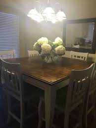 40 Pretty Farmhouse Table Design Ideas For Kitchen In 2020 Kitchen Table Makeover Pub Kitchen Table Refurbished Table
