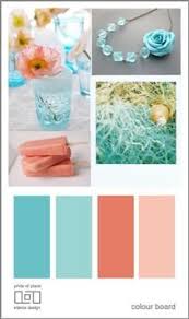 Coral color tends to be a brighter pinkish, orange tint. Pride Of Place Colour Board Teal And Coral Coral Color Schemes Beach Wedding Colors Schemes Coral Wedding Colors