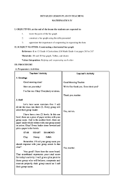 Doc Detailed Lesson Plan In Mathematics 4 Bar Graphs