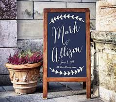 Types of wedding signs with that in mind, here is a brief list of a few signs you may need to buy/diy for your big day: Amazon Com Diy Rustic Wedding Repection Sign Welcome Sign Wedding Welcome Sign Chalkboard Sign Custom Wedding Sign Personalized Ceremony Handmade