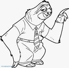 Print coloring of zootopia and free drawings. 25 Amazing Image Of Sloth Coloring Page Albanysinsanity Com Zootopia Coloring Pages Free Kids Coloring Pages Coloring Pages For Kids