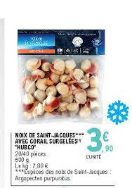 Offre Noix De Saint Jacques Surgelees Chez E Leclerc