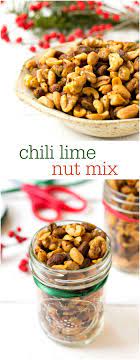 This Roasted Chili Lime Nut Mix Is A Delicious Homemade Food Gift For The Holidays It S Also A Healthy Homemade Food Gifts Nut Mix Recipe Healthy Food Gifts