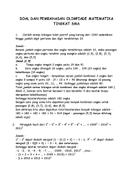 Soal osn ksn sma tahun 2019. Buku Materi Soal Pembahasan Olimpiade Matematika Sma Jawabanku Id