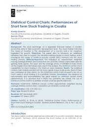 Pdf Statistical Control Charts Performances Of Short Term