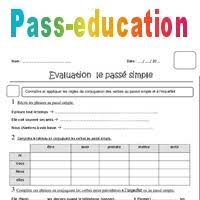 Contrôle à imprimer sur les emplois de l'imparfait et du passé simple. Passe Simple Cm2 Evaluation