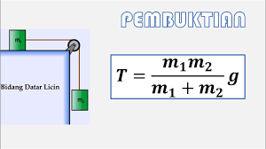 Rumus fisika gaya dan tekanan gaya dan tekanangayagayadalam pengertian ilmu fisika. Tegangan Tali Sistem Katrol 1 Permukaan Licin Youtube