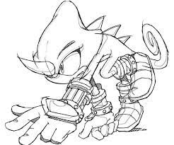 Espio The Chameleon Coloring Pages Coloring Pages Sonic Generations Sonic