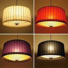 Bamboo, birds, and camellias lamp shade. Hiyoshiya Kotori Japanese Umbrella Lamps Asian Home Decor Lighting Inspiration Japanese Umbrella