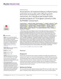 View proxy statement via sec's edgar system (look for def 14a). Pdf Associations Of Maternal Dietary Inflammatory Potential And Quality With Offspring Birth Outcomes An Individual Participant Data Pooled Analysis Of 7 European Cohorts In The Alphabet Consortium