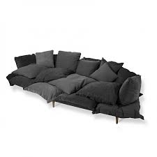 That fabric is designed to hold up to regular use, and can resist stains, tears, and water. Seletti Comfy Charcoal Grey Sofa Tattahome