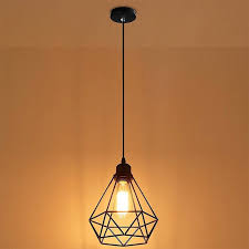 Geometric Pendant Metal Lamp Guard Retro Vintage Pendant Light Shade Iron Cage Clh 8 Pendant Lights Aliexpress