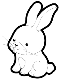 Simple free rabbit coloring page to print and color. 60 Rabbit Shape Templates And Crafts Colouring Pages Free Premium Templates