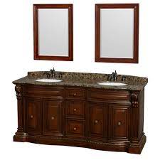Wyndham collection sheffield 72 in w x 22 in d vanity in gray with marble vanity top in marble vanity tops double vanity bathroom double sink bathroom vanity. Roxbury 72 Traditional Double Bathroom Vanity By Wyndham Collection Cherry Free Shipping Modern Bathroom