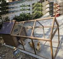 Amazon.com: Jaula de madera para conejo al aire libre, caja ...