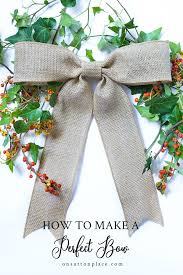Create beautiful bows, ornament clusters, and wreaths in minutes. How To Make A Bow For A Wreath On Sutton Place