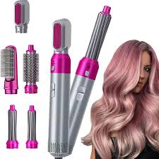 Hot Air Styler 5 en 1: Peine Secador y Rizador de Cabello con Tecnología Iónica
