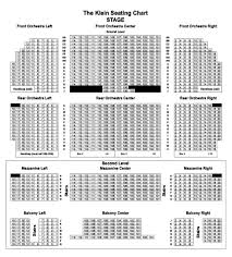 the klein memorial auditorium seating chart