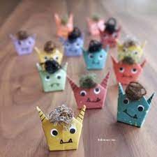 鬼のレシピ こころのたね yasuyo 折り紙 折り紙 節分 お正月 飾り