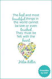 Free Valentine S Day Printables Love Hearts Heart Quotes Helen Keller Quotes Inspirational Words